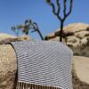 100% Turkish Cotton Pestemal Striped Beach and Travel Towel with Fringe - Soft, Absorbent, Compact & Stylish. Throw, Cover Up, Shawl, Blanket